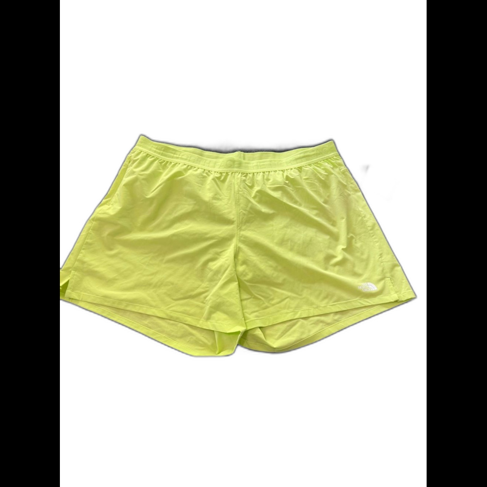 The North Face Women’s Neon Lime Athletic Shorts Wander Short XXL